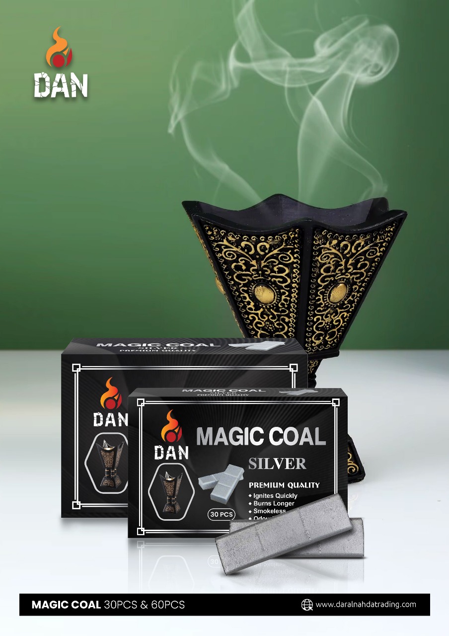 DAN  MAGIC COAL  SILVER 30 PCS