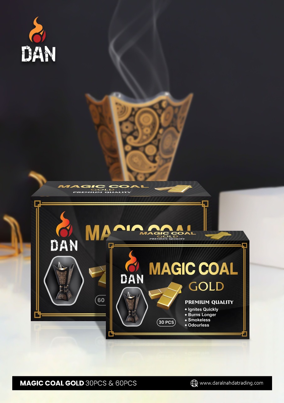 DAN MAGIC COAL GOLD 60 PCS