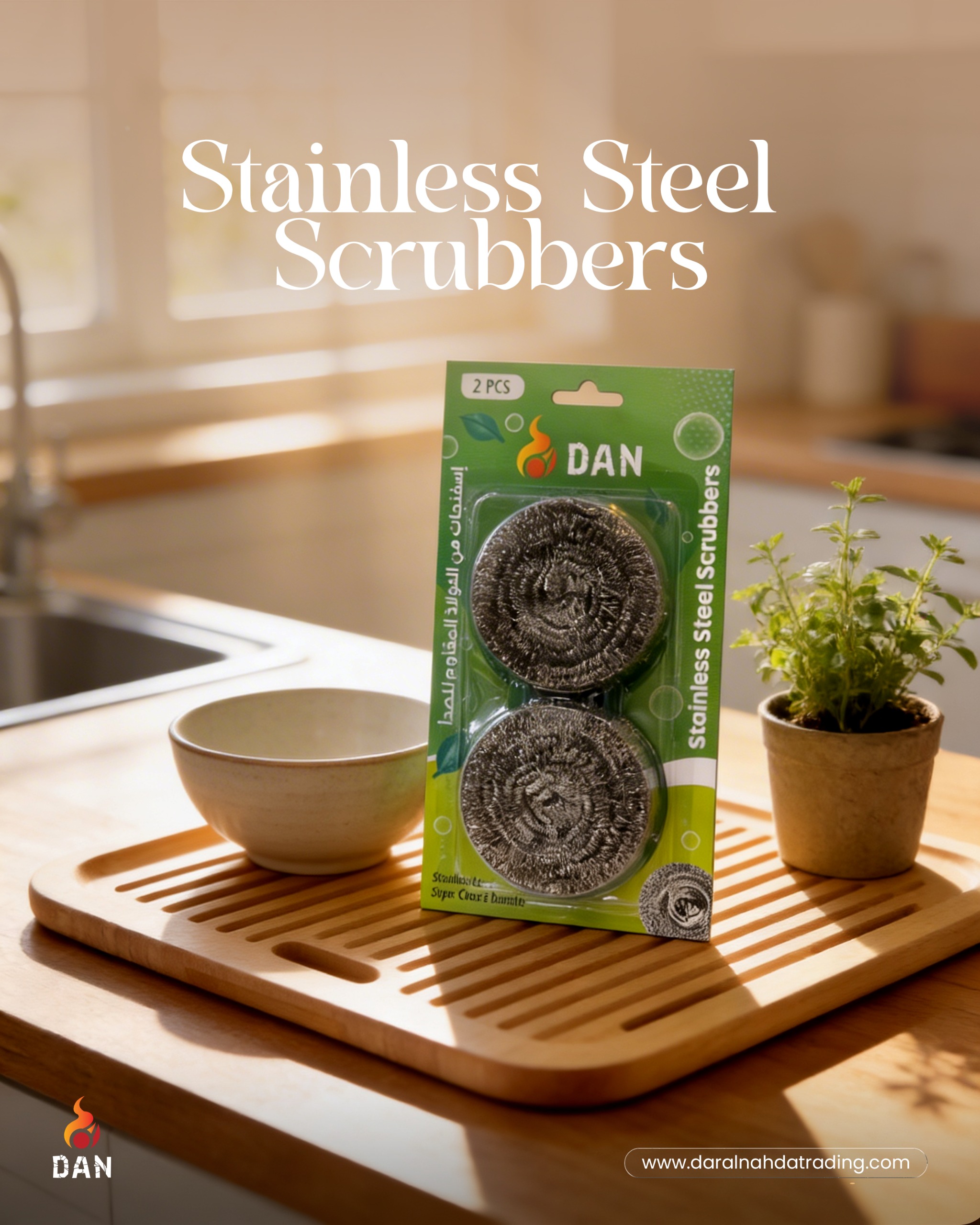 SS SCRUBBERS -2PCS DN-8581